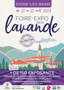 affiche de la foire de la lavande